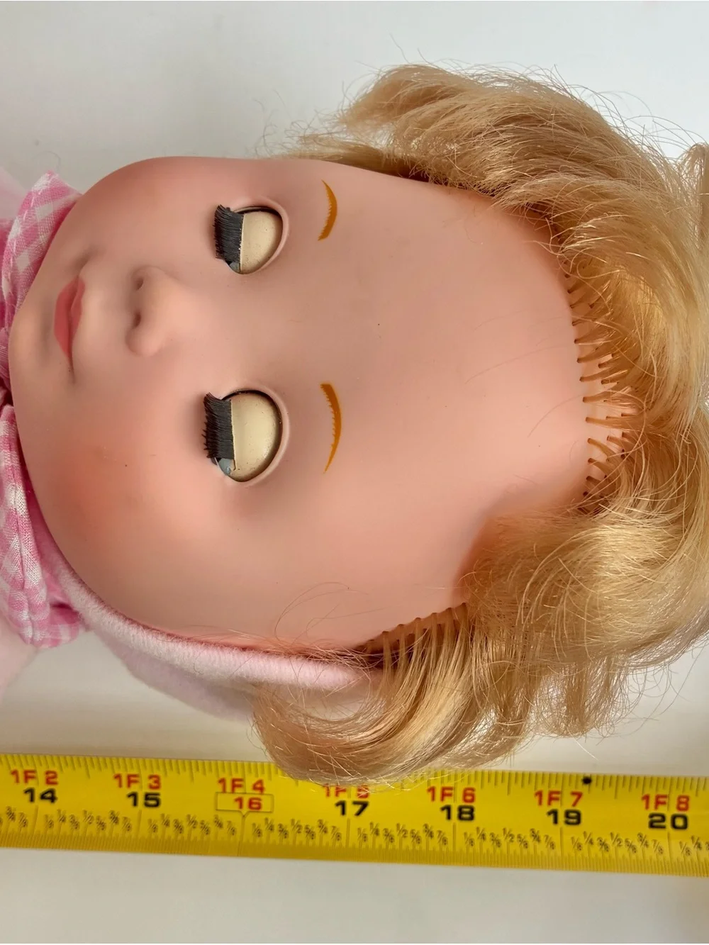 Vintage 1978 Fisher Price My Sleepy Baby Doll Pink Outfit 20”